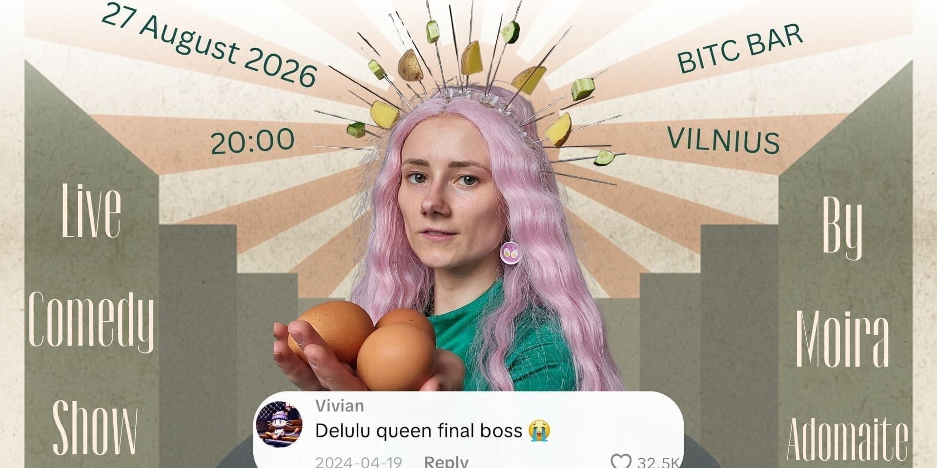 Moira Adomaite Comedy Special Delulu Queen…